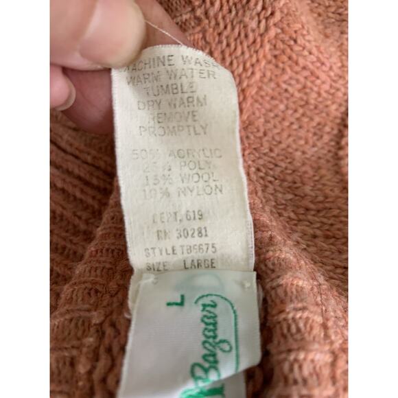 Vintage 1970’s Tunic Bell Sleeve Soft Knit Boat Neck Sweater Sz M Hippie Boho - Picture 7 of 7